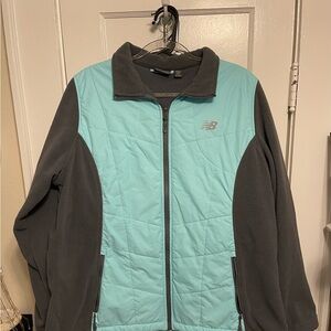 New Balance Women's Gray and Aqua Blue Jacket
